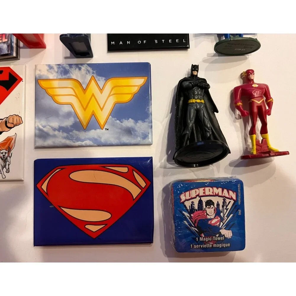 DC Comics Superhero Collectibles Stocking Stuffers, Pez, Magnets, Figures, 16 pc - Picture 5 of 6